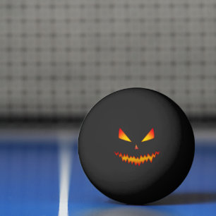 Balle De Ping Pong Cool effrayant Jack O'Lantern face Halloween