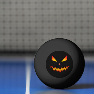 Balle De Ping Pong Cool et effrayant Jack O'Lantern visage Halloween