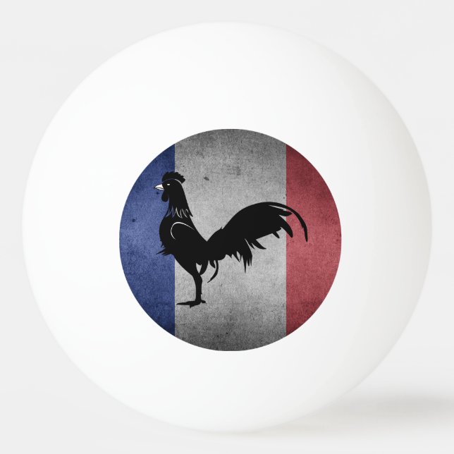 Balle De Ping Pong Coq français (Devant)