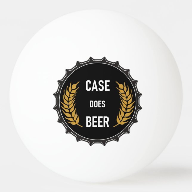 Balle De Ping Pong Coque Bière : Ping Pong Ball (Devant)