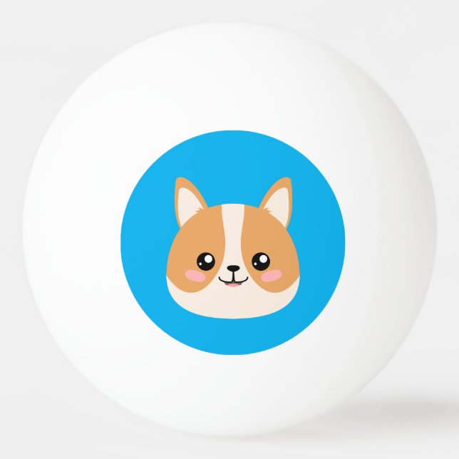 Balle De Ping Pong Corgi (Dos)