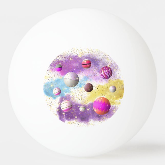 Balle De Ping Pong Cosmic Cotton Bonbon Galaxy (Devant)