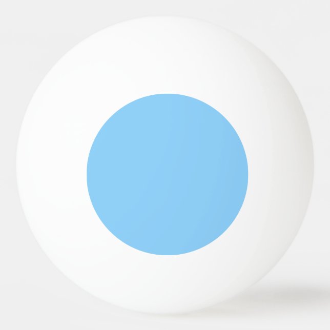 Balle De Ping Pong couleur bleu ciel clair (Dos)
