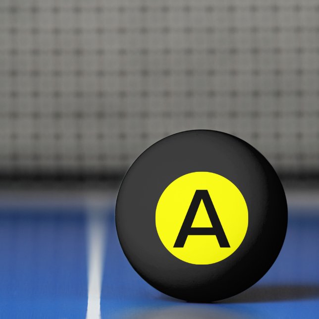 Balle De Ping Pong Couleur simple jaune uni (Filet)