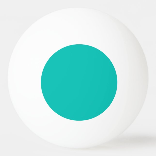 Balle De Ping Pong Couleur solide : Turquoise (Devant)