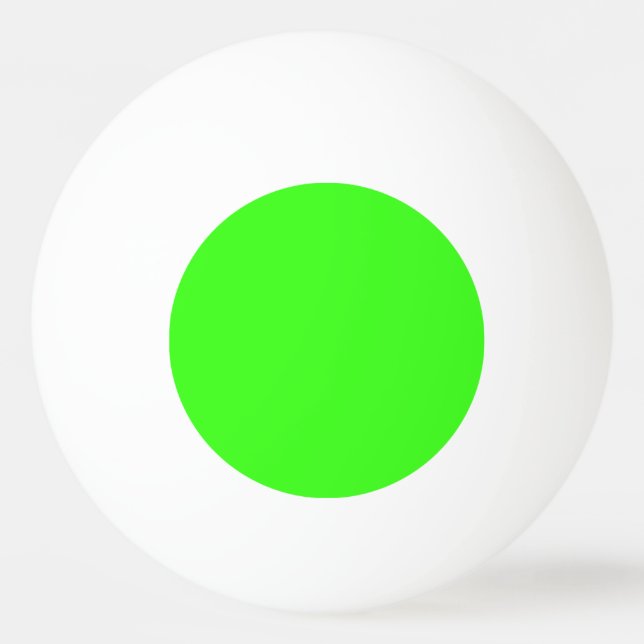 Balle De Ping Pong Couleur solide verte néon | Classique (Devant)