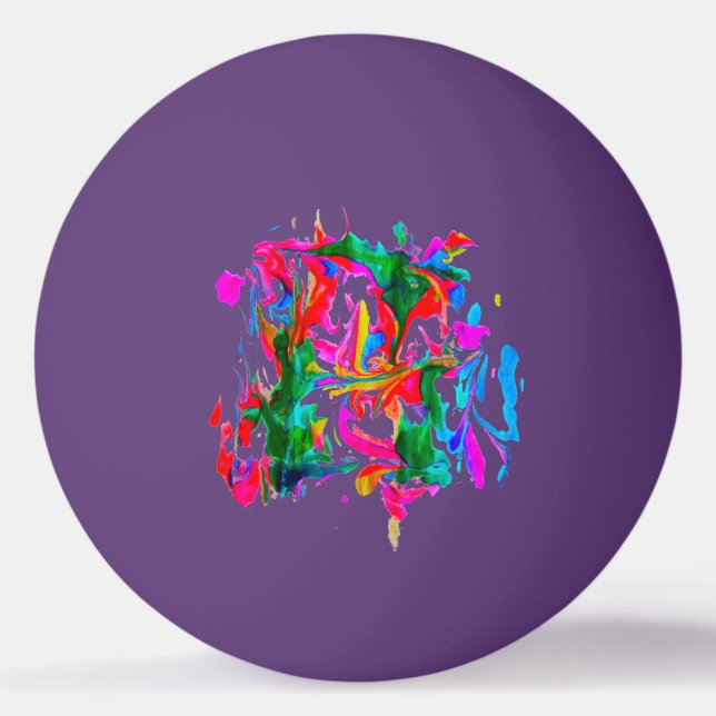 Balle De Ping Pong Couleurs folles (Devant)