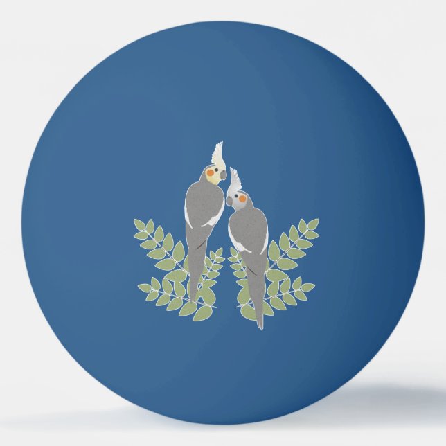 Balle De Ping Pong Couples de Cockatiel (Devant)