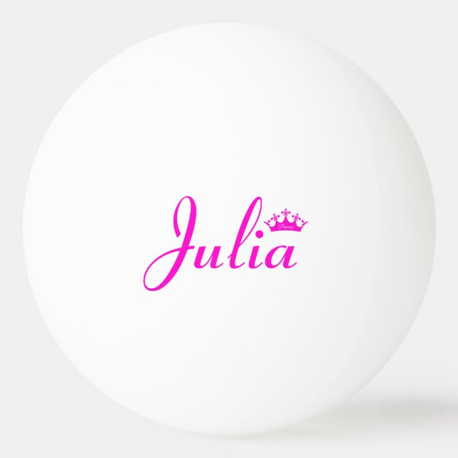 Balle De Ping Pong Couronne de la princesse (Dos)