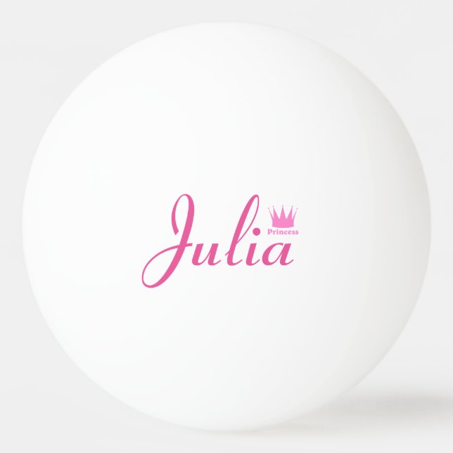 Balle De Ping Pong Couronne de la princesse (Dos)