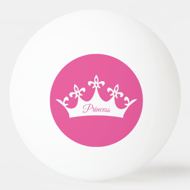 Balle De Ping Pong Couronne de la princesse (Dos)