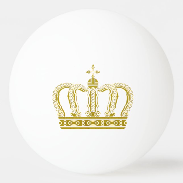 Balle De Ping Pong Couronne d'or + vos idées (Dos)