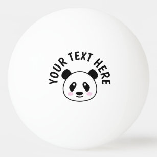 Balle De Ping Pong Coutume amusante panda ours table de ping-pong bal