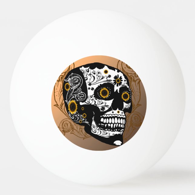 Balle De Ping Pong Crâne (Dos)
