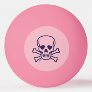 Balle De Ping Pong Crâne en os Orang rose glo 1 étoile ping pong ba