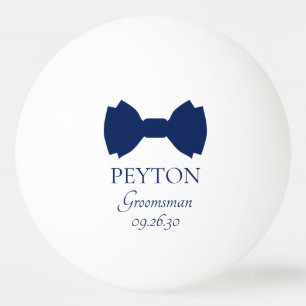Balle De Ping Pong Cravate bleue pour garçon d'honneur