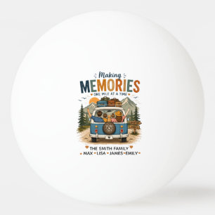 Balle De Ping Pong Créer des souvenirs un kilomètre à la fois Famil