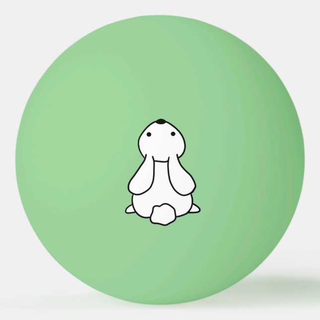 Balle De Ping Pong Créez votre propre lueur dans le lapin vert foncé (Devant)