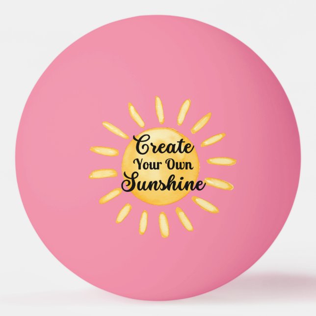 Balle De Ping Pong Créez votre propre Sunshine Nom personnalisé (Devant)