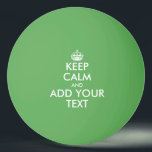 Balle De Ping Pong Créez votre propre terrain de tennis de table Keep<br><div class="desc">Drôle personnalisé Gardez le calme jeu de ping-pong Ping Pong Ball. Fun party préférez l'idée cadeau pour les amis et la famille. Créez votre propre pour les joueurs, entraîneurs, collègues, invités, clients etc. Des accessoires amusants pour les hommes, les femmes et les enfants. Créez votre propre parodie humoristique pour la...</div>