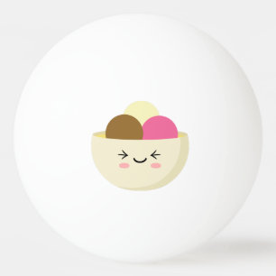 Balle De Ping Pong Crème glacée Kawaii