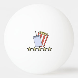 Balle De Ping Pong Critique de film personnalisée 5 étoiles Popcorn B