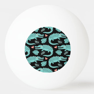Balle De Ping Pong Crocodiles de caricatures, motif mignon sans soudu