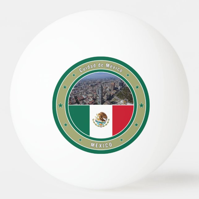 Balle De Ping Pong Cuidad de Mexico (Devant)