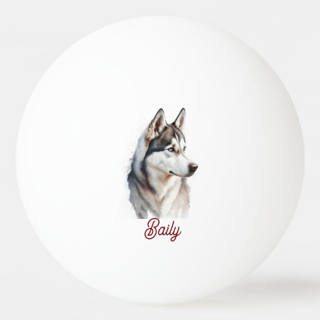 Balle De Ping Pong Custom Dog Face Funny  Party Personalized  (Devant)