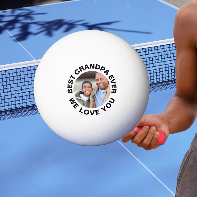 Balle De Ping Pong Custom Photo Best Grandpa Ever (Custom Photo Best Grandpa Ever Ping Pong Ball
)