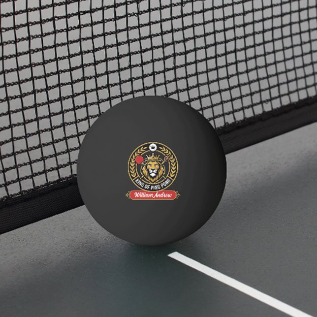 Balle De Ping Pong Customized Modern king Of Ping Pong Name (Modern custom ping pong king name ping pong ball)
