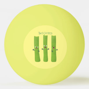 Balle De Ping Pong Cute céleri bâtons trio caricature légumes