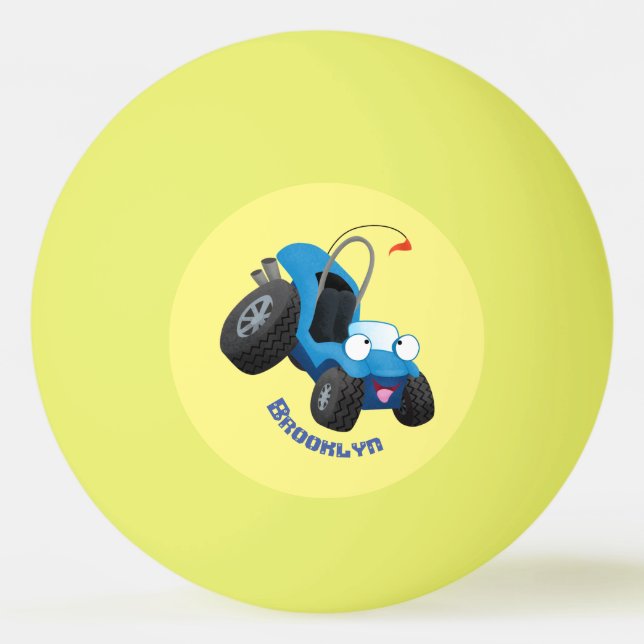Balle De Ping Pong Cute dune buggy off road vehicle cartoon  (Devant)