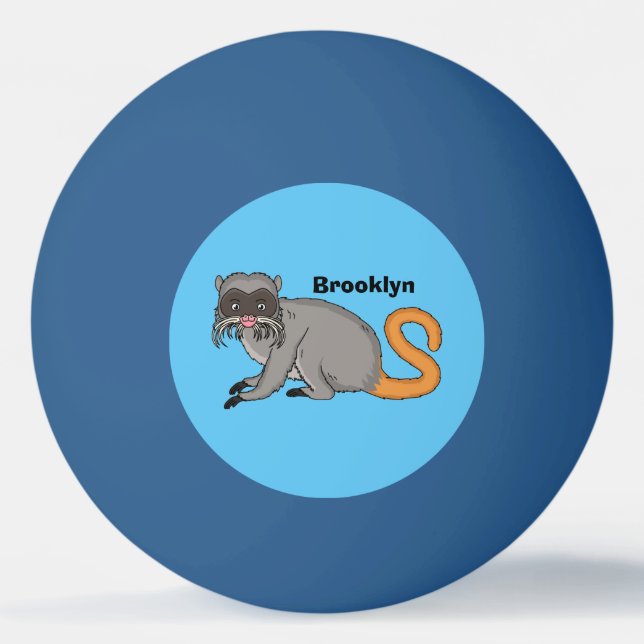 Balle De Ping Pong Cute Emperor Tamarin illustration (Devant)