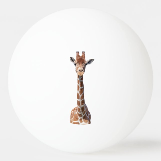 Balle De Ping Pong Cute giraffe face (Devant)