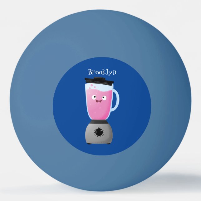 Balle De Ping Pong Cute happy food mixender cuisine appareil dessin a (Devant)