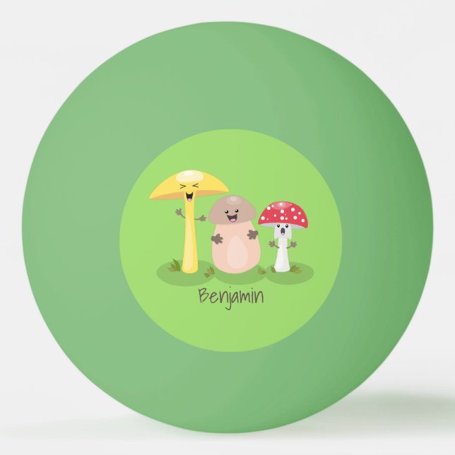 Balle De Ping Pong Cute kawaii champignon champignon toadstool (Devant)