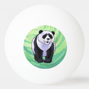 Balle De Ping Pong Cute ours Panda sur vert
