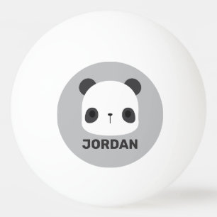 Balle De Ping Pong Cute petit ours Panda avec nom personnalisé