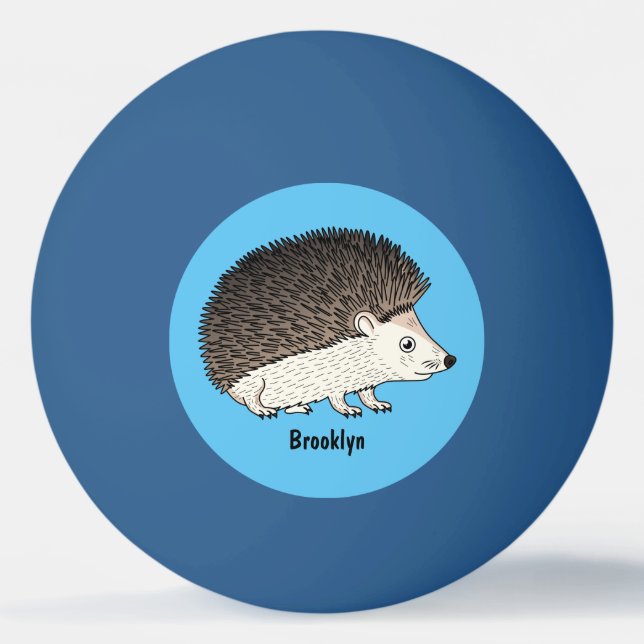 Balle De Ping Pong Cute prickly hedgehog cartoon (Devant)