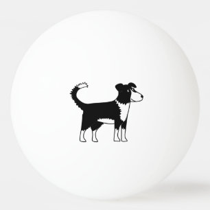 Balle De Ping Pong Cute Welsh Border Collie Chien