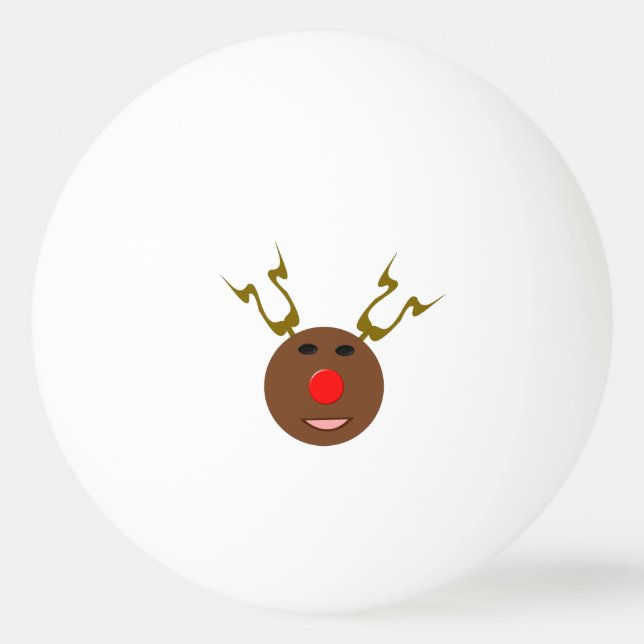 Balle De Ping Pong CyberNoël Rendeer Ping Pong Ball (Devant)
