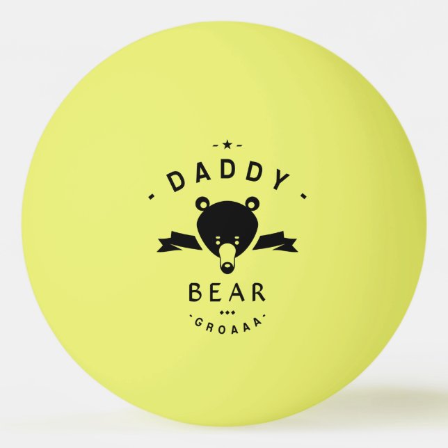 Balle De Ping Pong Daddy bear (Devant)