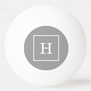 Balle De Ping Pong Dark Gray White Framed