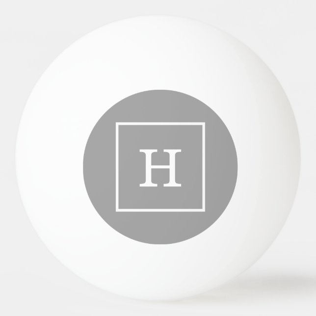Balle De Ping Pong Dark Gray White Framed (Devant)