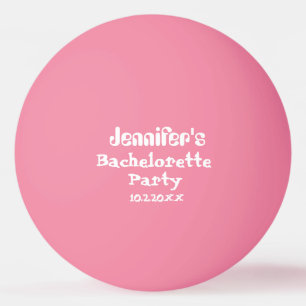 Balle De Ping Pong Date de fête d'enterrement de vie de jeune fille r