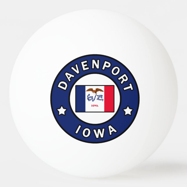 Balle De Ping Pong Davenport Iowa (Devant)