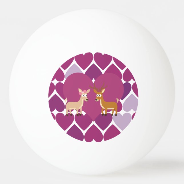 Balle De Ping Pong Deer Love (Devant)