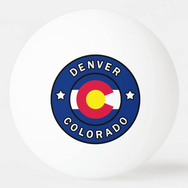 Balle De Ping Pong Denver Colorado (Devant)