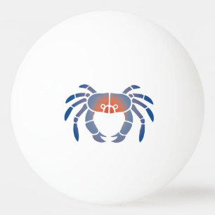 Balle De Ping Pong Design côtier du crabe bleu du Maryland